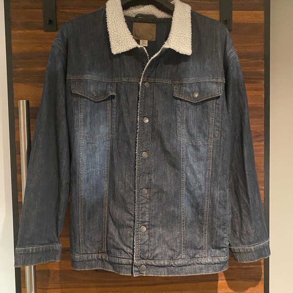 True Nation mens denim sherpa jacket 3XLT - Picture 2 of 4